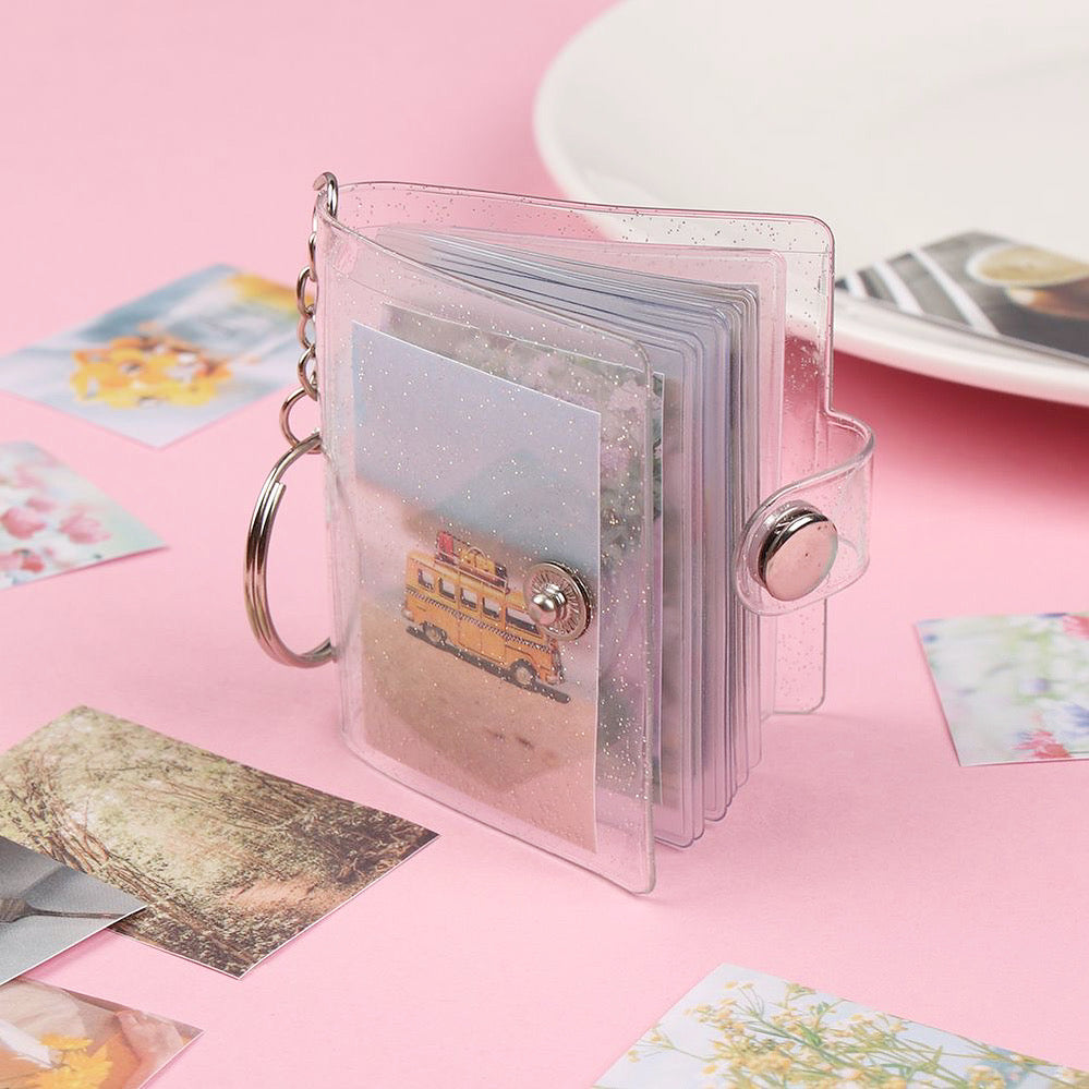 Mini álbums con fotos.