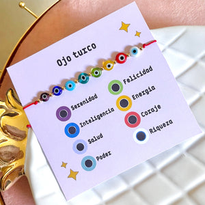 Pulseras ojo turco.