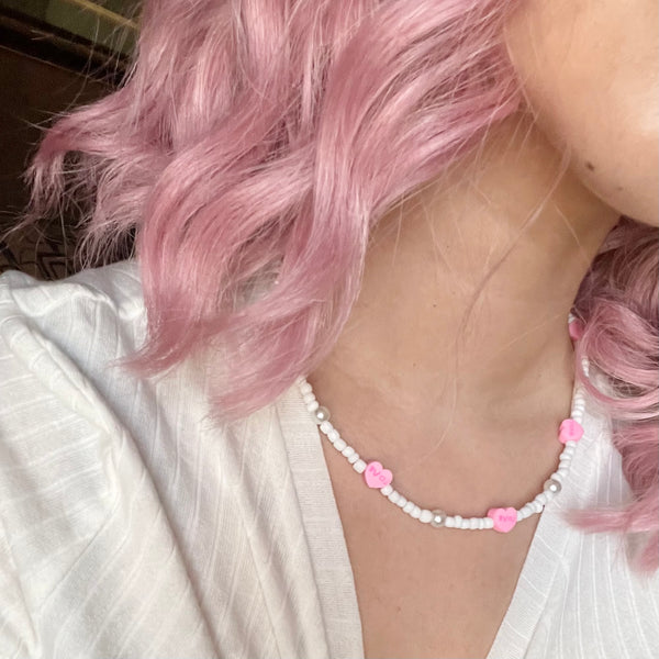 Collar corazón Pink.