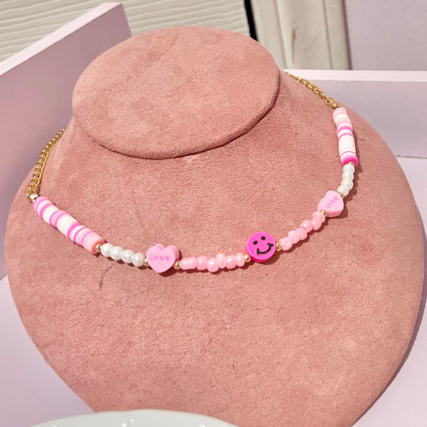 Collar Fimos Pink.
